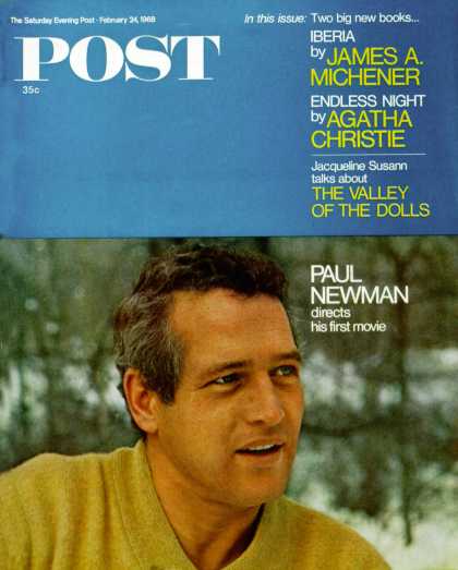 Saturday Evening Post - 1968-02-24: Paul Newman (Milton H. Green)