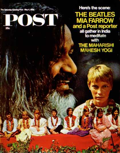 Saturday Evening Post - 1968-05-04: Celebs Seek Maharishi (Marvin & Kurland Lichtner)
