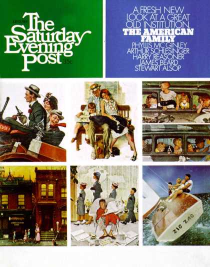 Saturday Evening Post - 1968-07-13: Rockwell Collage or Family Sailing (Charles Moore)