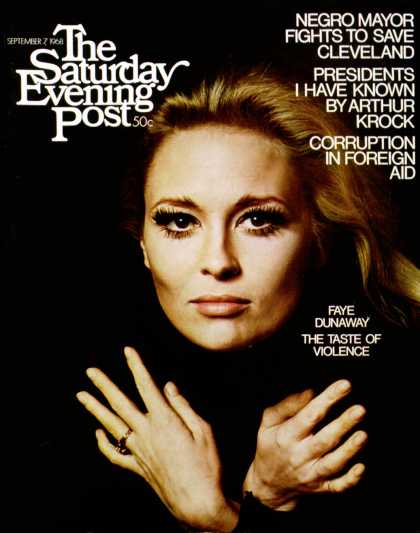 Saturday Evening Post - 1968-09-07: Faye Dunaway (Jerry Schatzberg)