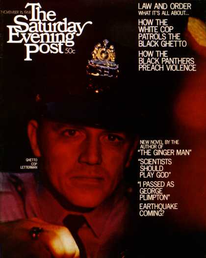 Saturday Evening Post - 1968-11-16: Law & Order (Kim Massie)