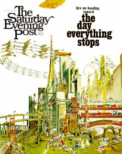 Saturday Evening Post - 1968-12-14: Day Everything Stops (Gene Holtan)