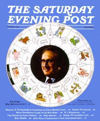Saturday Evening Post - 1974-01-01: Henry Kissinger (Ollie Atkins)