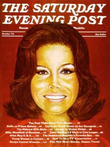 Saturday Evening Post - 1974-10-01: Mary Tyler Moore (W. Ware)