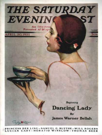 Saturday Evening Post - 1932-04-30: Cup of Java (Penrhyn Stanlaws)