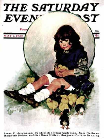 Saturday Evening Post - 1932-05-07: Baby Chicks (Ellen Pyle)