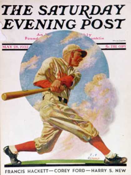 Saturday Evening Post - 1932-05-28: Baseball Batter (J.F. Kernan)