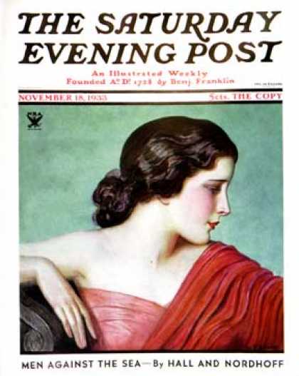 Saturday Evening Post - 1933-11-18: Exotic Woman (Wladyslaw Theodor Benda)