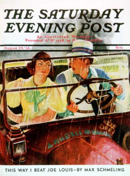 Saturday Evening Post - 1936-08-29: Caught in the Rain (Albert W. Hampson)