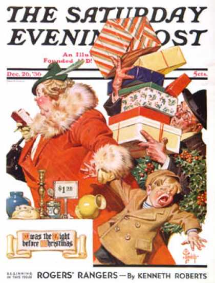 Saturday Evening Post - 1936-12-26: "Night before Christmas" (J.C. Leyendecker)