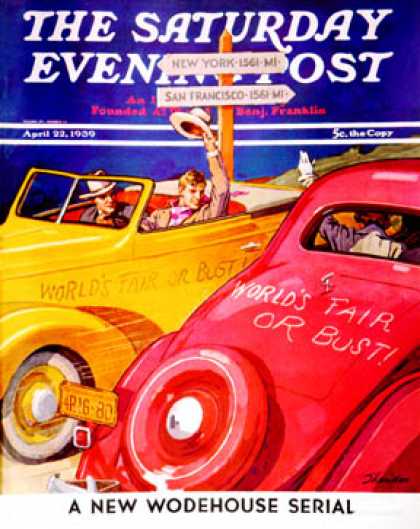 Saturday Evening Post - 1939-04-22: World's Fair or Bust (John E. Sheridan)
