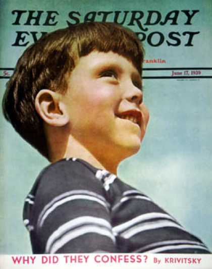 Saturday Evening Post - 1939-06-17: Smiling Boy (Philip Clay Roettinger)