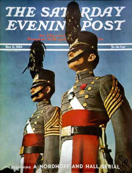 Saturday Evening Post - 1939-11-11: West Point Cadets (Ivan Dmitri)