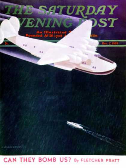 Saturday Evening Post - 1939-12-02: Propeller Plane (H. Wilson Smith)