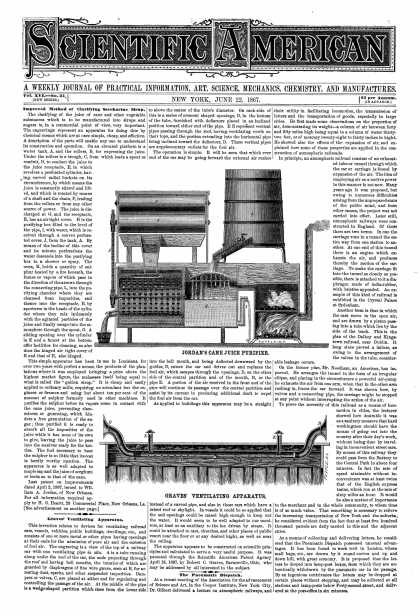 Scientific American - June 22, 1867 (vol. 16, #25)
