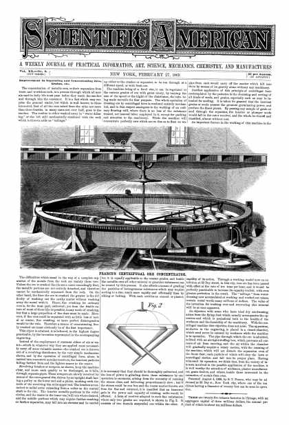 Scientific American - Feb 27, 1869 (vol. 20, #9)