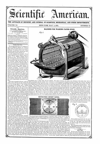 Scientific American - May 5, 1855 (vol. 10, #34)