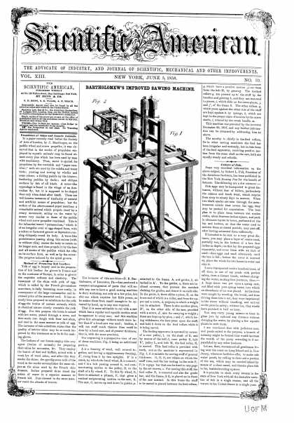 Scientific American - June 5, 1858 (vol. 13, #39)