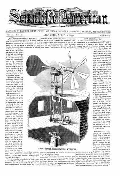 Scientific American - Apr 14, 1860 (vol. 2, #16)