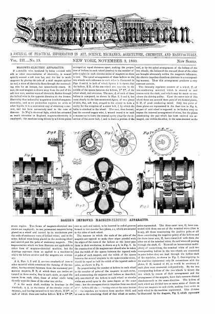Scientific American - Nov 3, 1860 (vol. 3, #19)