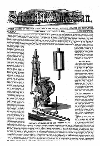 Scientific American - Sept 19, 1863 (vol. 9, #12)