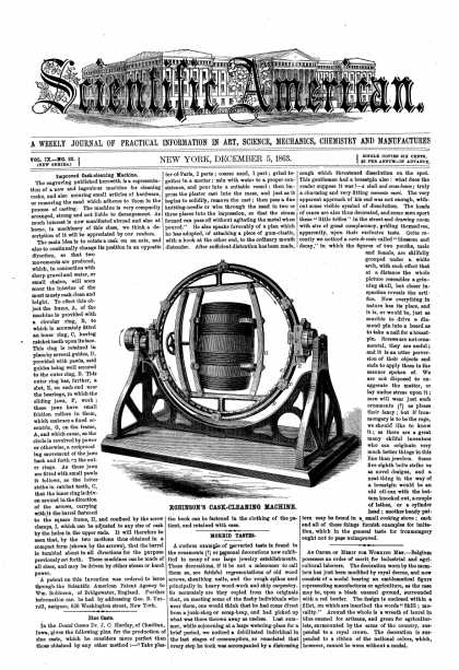 Scientific American - Dec 5, 1863 (vol. 9, #23)