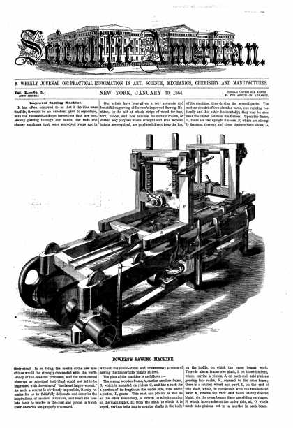 Scientific American - Jan 30, 1864 (vol. 10, #5)