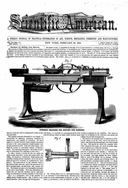 Scientific American - Feb 20, 1864 (vol. 10, #8)