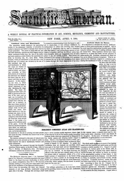 Scientific American - Apr 9, 1864 (vol. 10, #15)