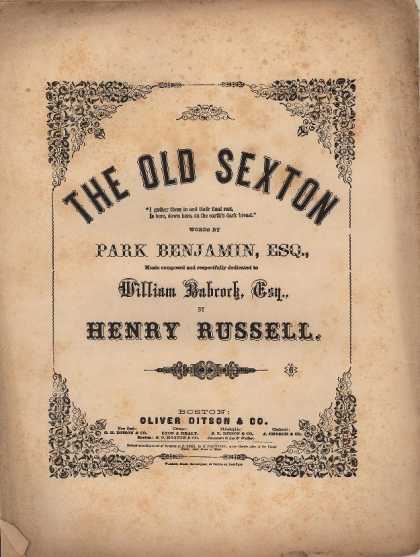 Sheet Music - The old sexton