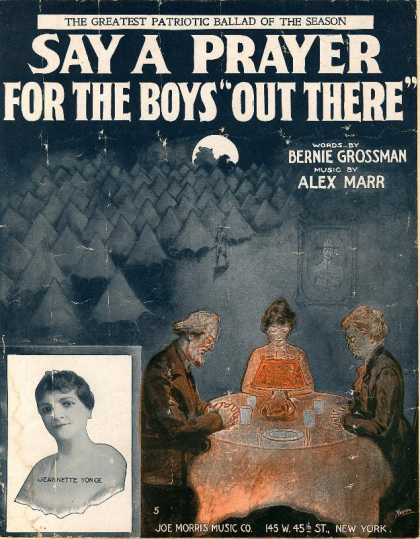 Sheet Music - Say a prayer for the boys "out there"