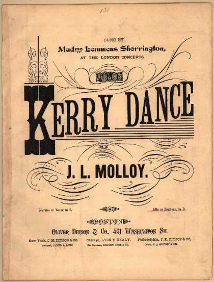 Sheet Music - Kerry dance