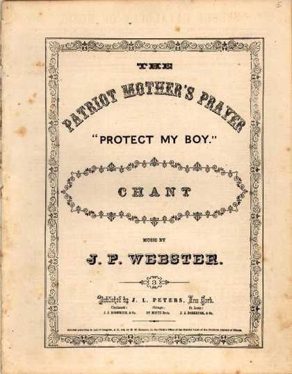 Sheet Music - Patriot mother's prayer; Protect my boy