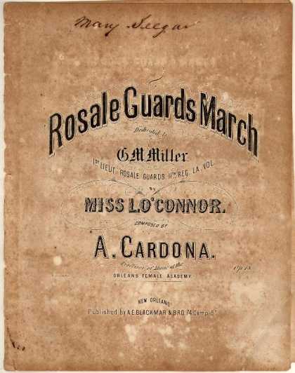 Sheet Music - Rosale Guards march; Op. 18
