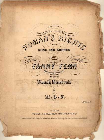 Sheet Music - Woman's rights