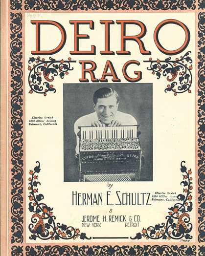 Sheet Music - Deiro rag