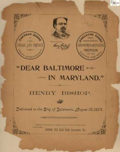 Sheet Music - Dear Baltimore in Maryland