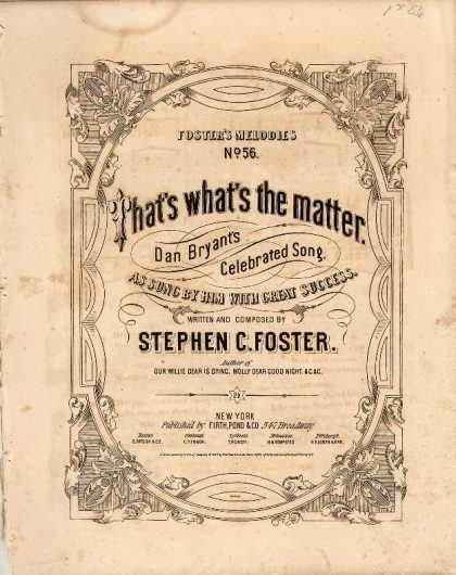 Sheet Music - That's what's the matter