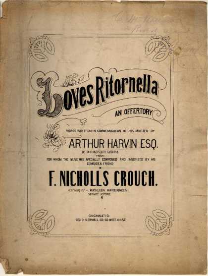 Sheet Music - Loves ritornella, an offertory