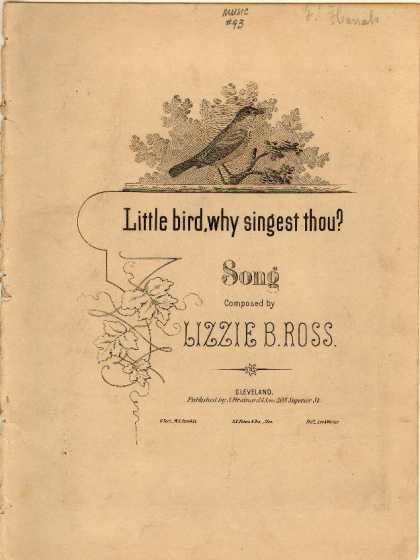 Sheet Music - Little bird, why singest thou?