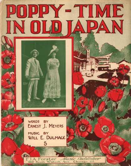 Sheet Music - Poppy-time in old Japan