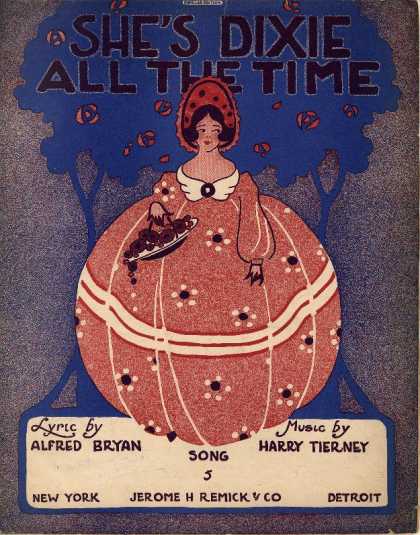 Sheet Music - She's Dixie all the time