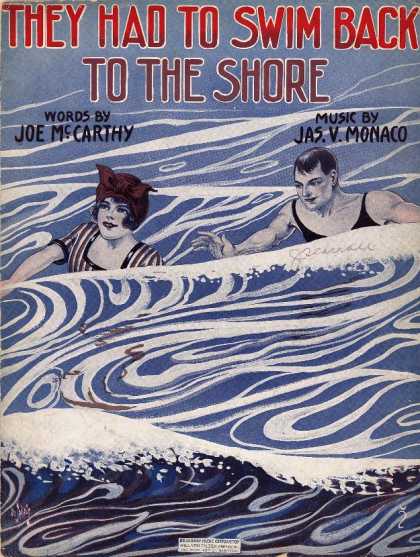 Sheet Music - They had to swim back to the shore