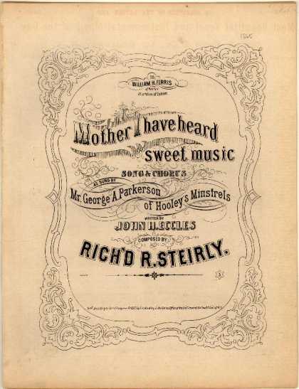 Sheet Music - Mother I have heard sweet musicc