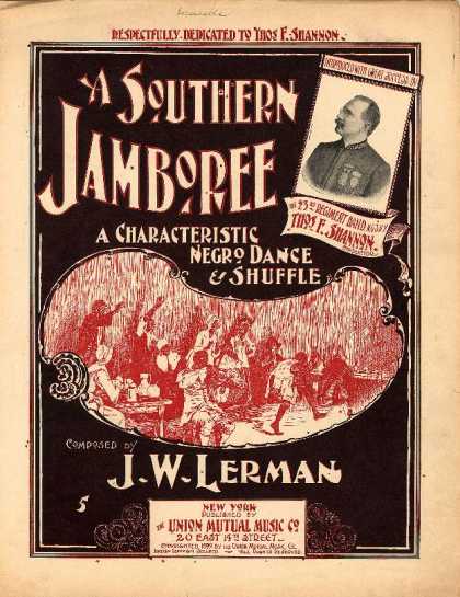 Sheet Music - A southern jamboree; Characteristic Negro dance and shuffle