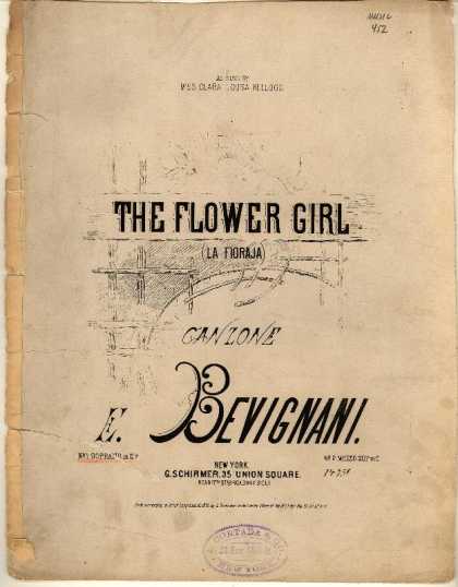 Sheet Music - Flower girl; Fioraja; Canzone