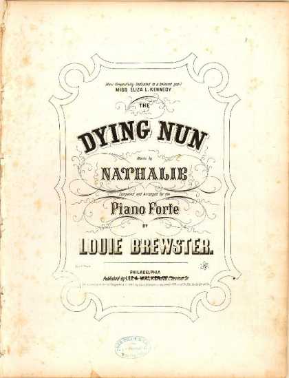 Sheet Music - The dying nun