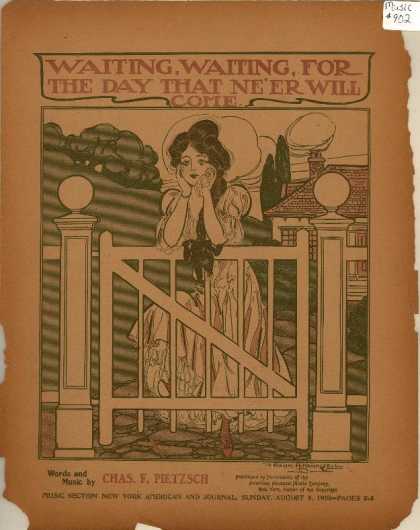 Sheet Music - Waiting, waiting, for the day that ne'er will come
