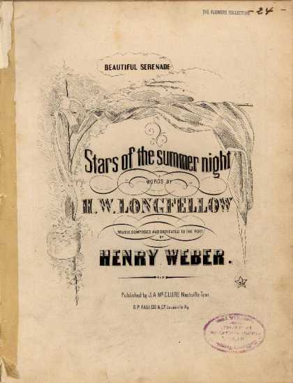 Sheet Music - Stars of the Summer Night; Beautiful serenade