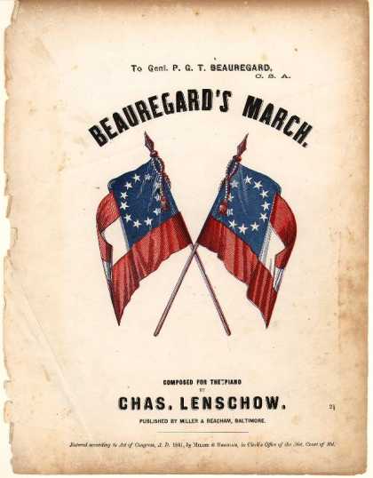 Sheet Music - Beauregard's march